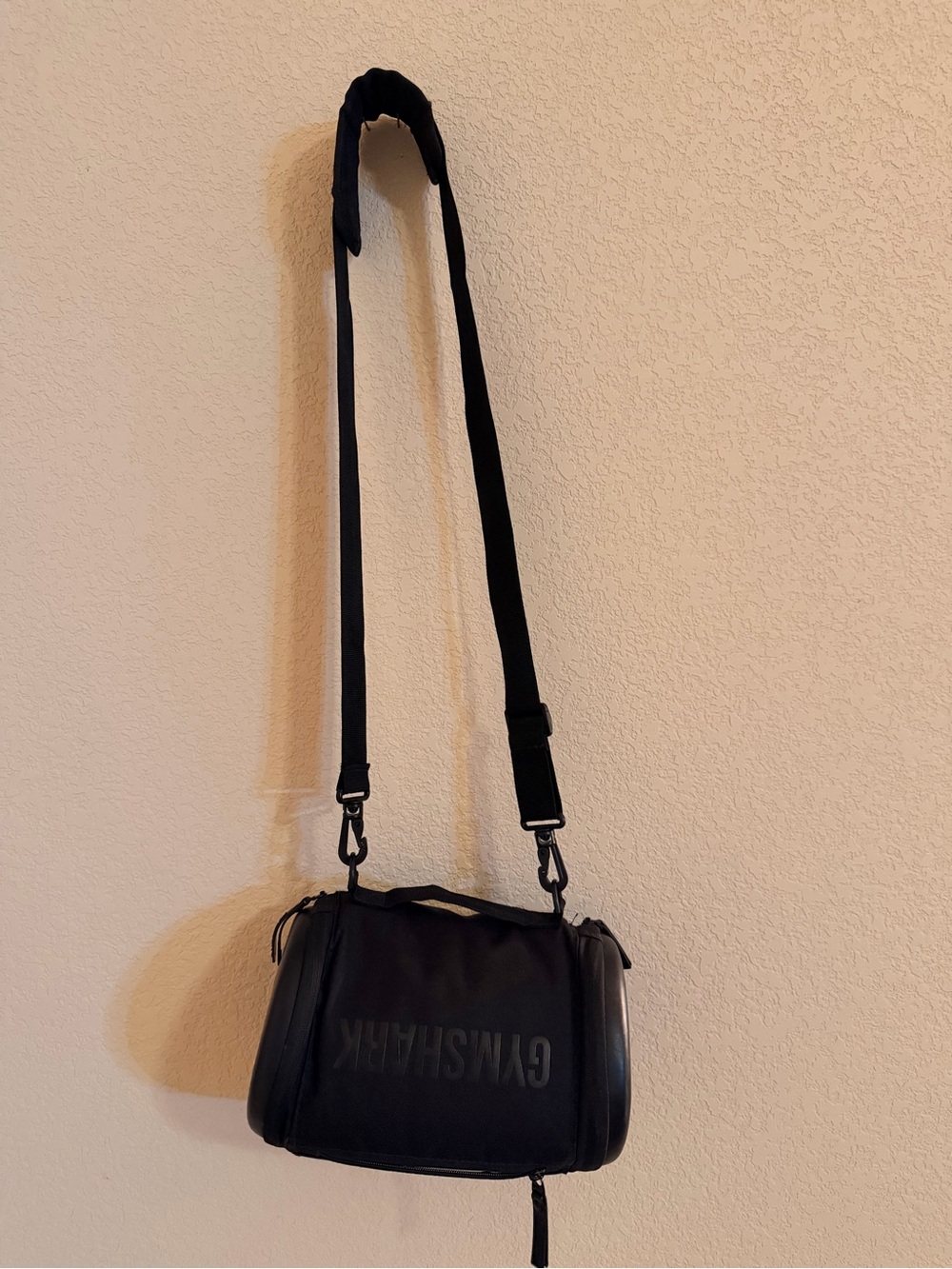 Gymshark Black Crossbody Duffel Bag